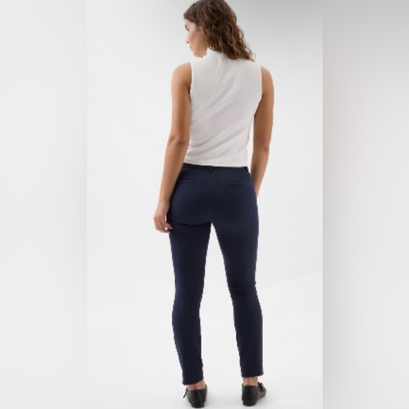 GAP Women’s Skinny Ankle Pants in Bi-Stretch Navy Blue 14 Tall Large Long - Picture 4 of 14